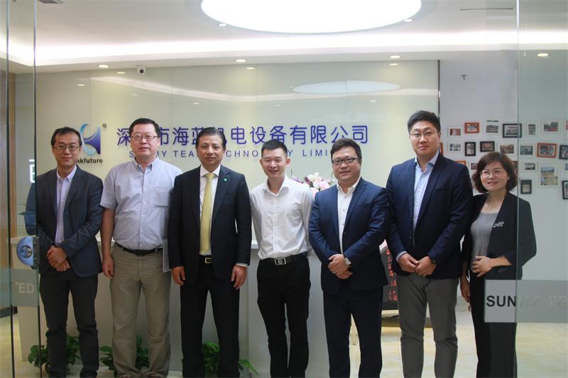 熱烈歡迎三菱電機(jī)自動化蒞臨海藍(lán)機(jī)電參觀指導(dǎo)工作！